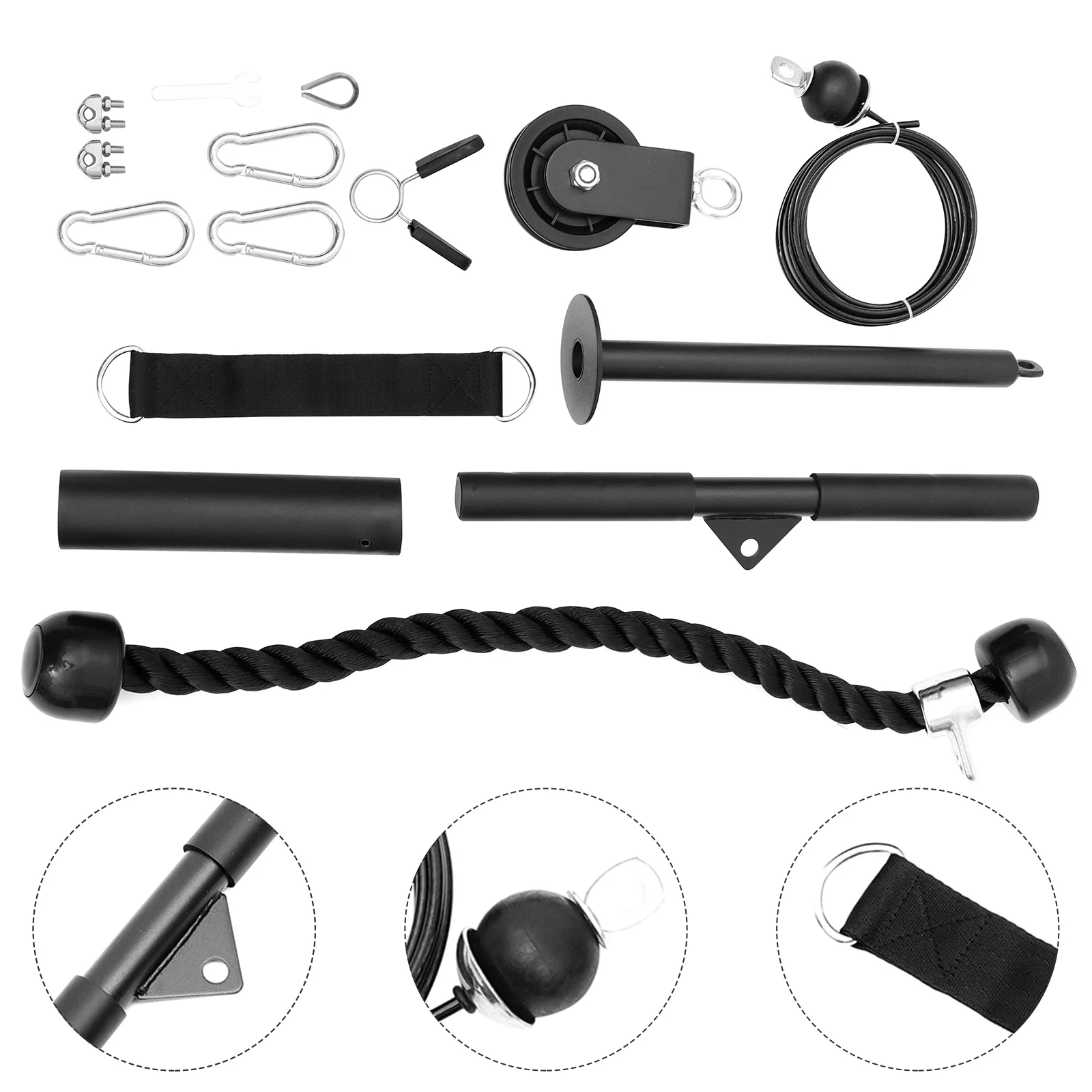 

1 Set Fitness Pulley Cable System Practical Strength Training Equipment