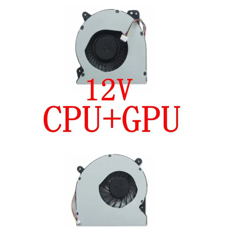 

CPU/GPU Cooler Fan For ASUS G750 G750JH G750JM G750JS G750JW G750JX G750JY G750JZ AB07512HX26DB00/AB08812HX26DB00 00G20AJ4 12V