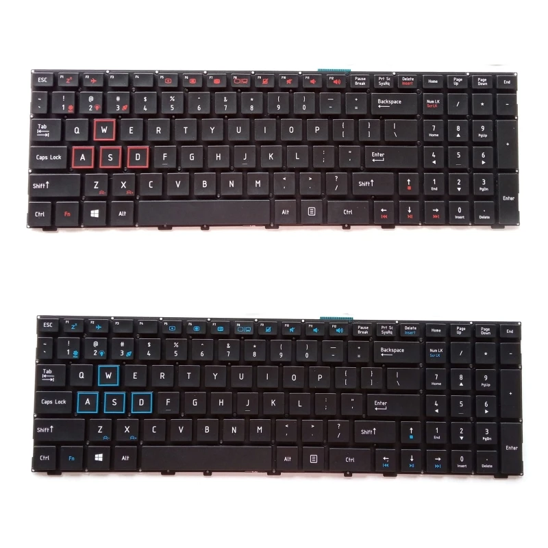 

67JA Laptop Backlit Keyboard Notebook English Keypad ForMACHENIKE F117-S F117 VB s6s