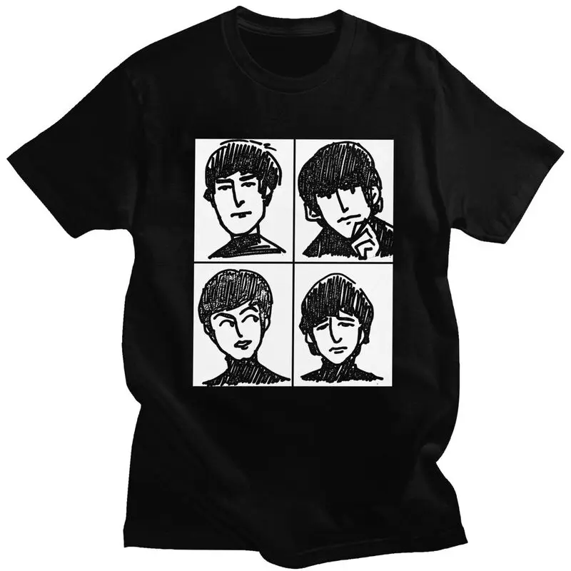 Фото Футболки на заказ Heavy Metal Rock The Beatle для мужчин, футболка с короткими рукавами для отдыха, крутые футболки, облегающие футболки из чистого хлопка, подарок №1