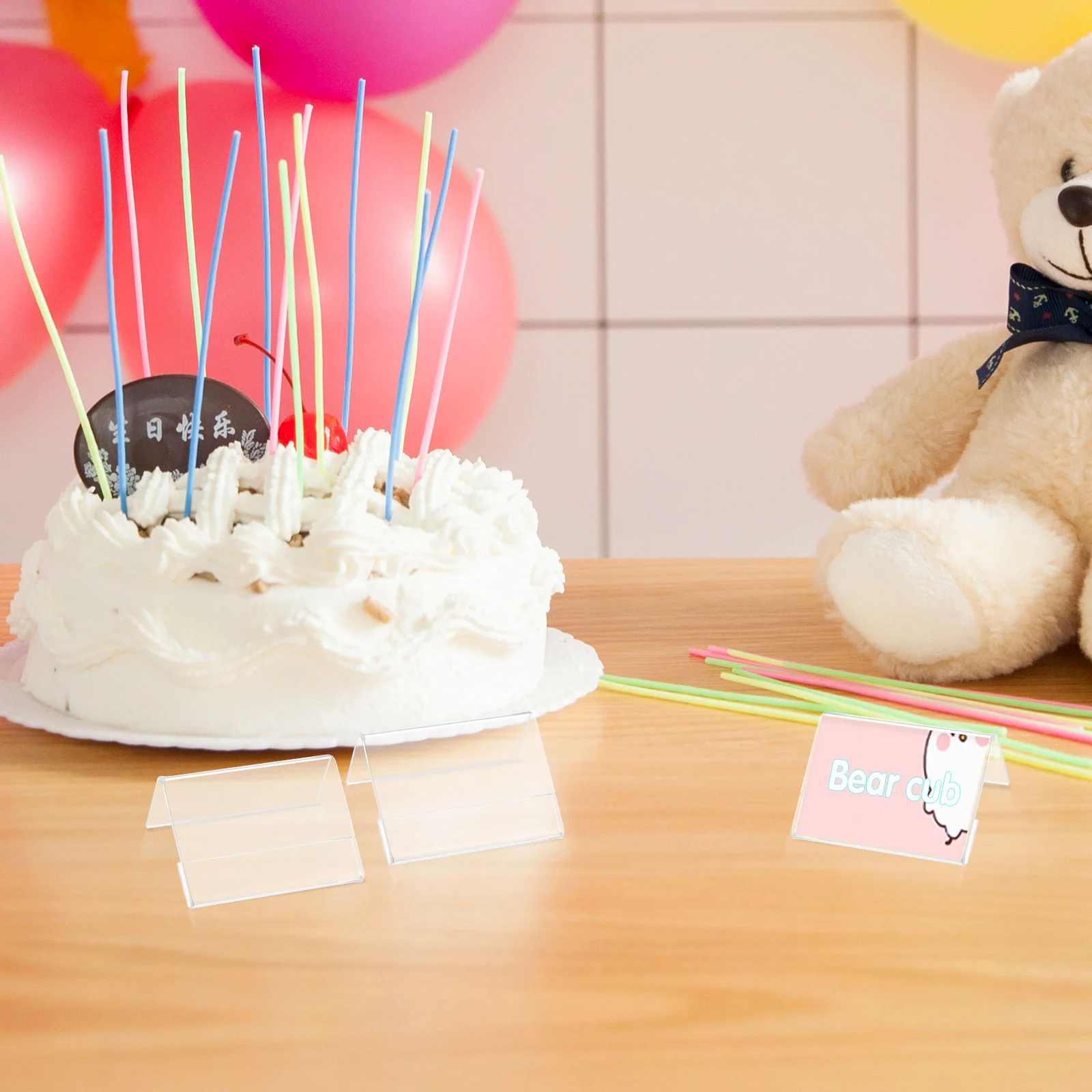 ARTIBETTER 20 шт. акриловый держатель для вывески ценник именная стойка карточек