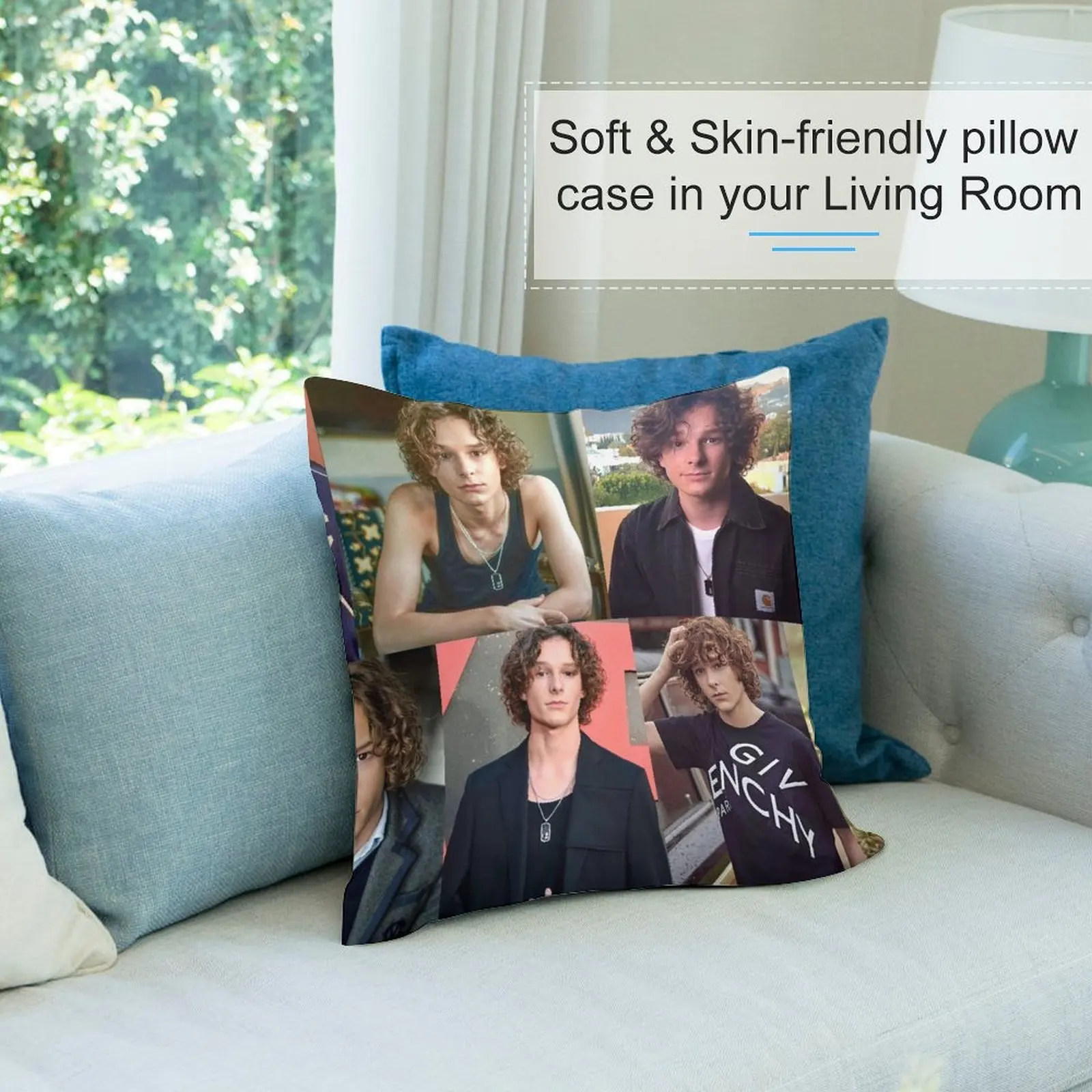 Декоративная подушка с коллажем под заказ