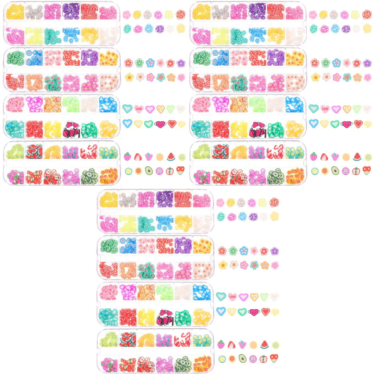 

12 Boxes Polymer Clay DIY Colorful for Craft Making