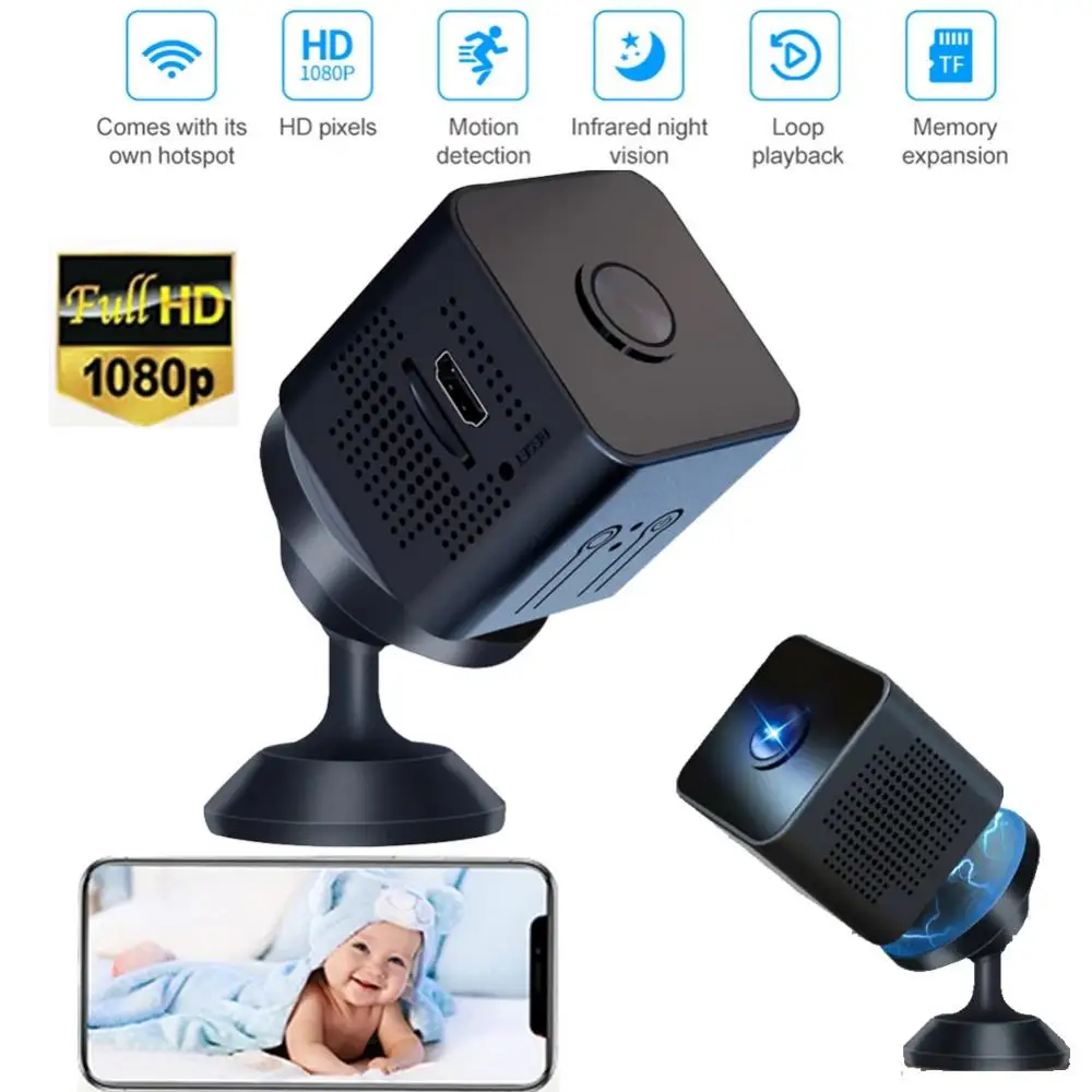 

Night Wifi Voice Recorder Security Protection Motion Detection Surveillance Camcorders Mini Support Tf Card 1pc Home