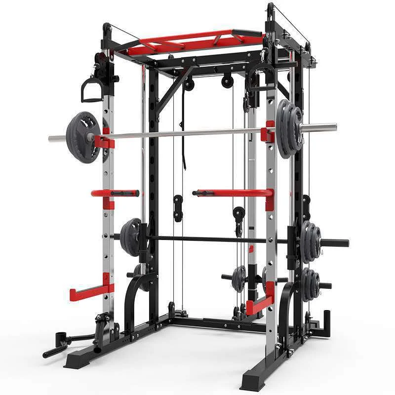 

Commercial Gym Training Equipment Smith Machine Squat Weightlifting Barbell Bench Press Gantry