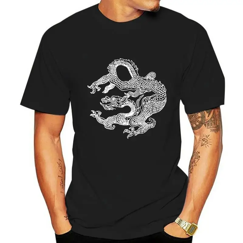 

Camiseta Vintage de dragón chino para hombre, camisa para mujer