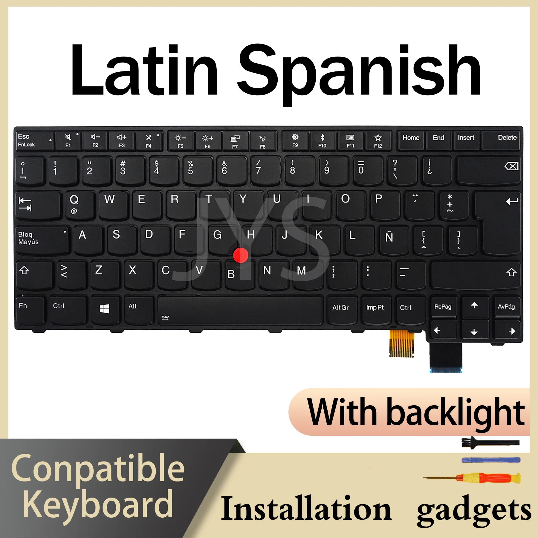 Фото Клавиатура с подсветкой для Lenovo ThinkPad T470S 01EN682 01EN641 SN20L82077, раскладка CAFR IT LA NO NORD PT SE SI TR UK US №2
