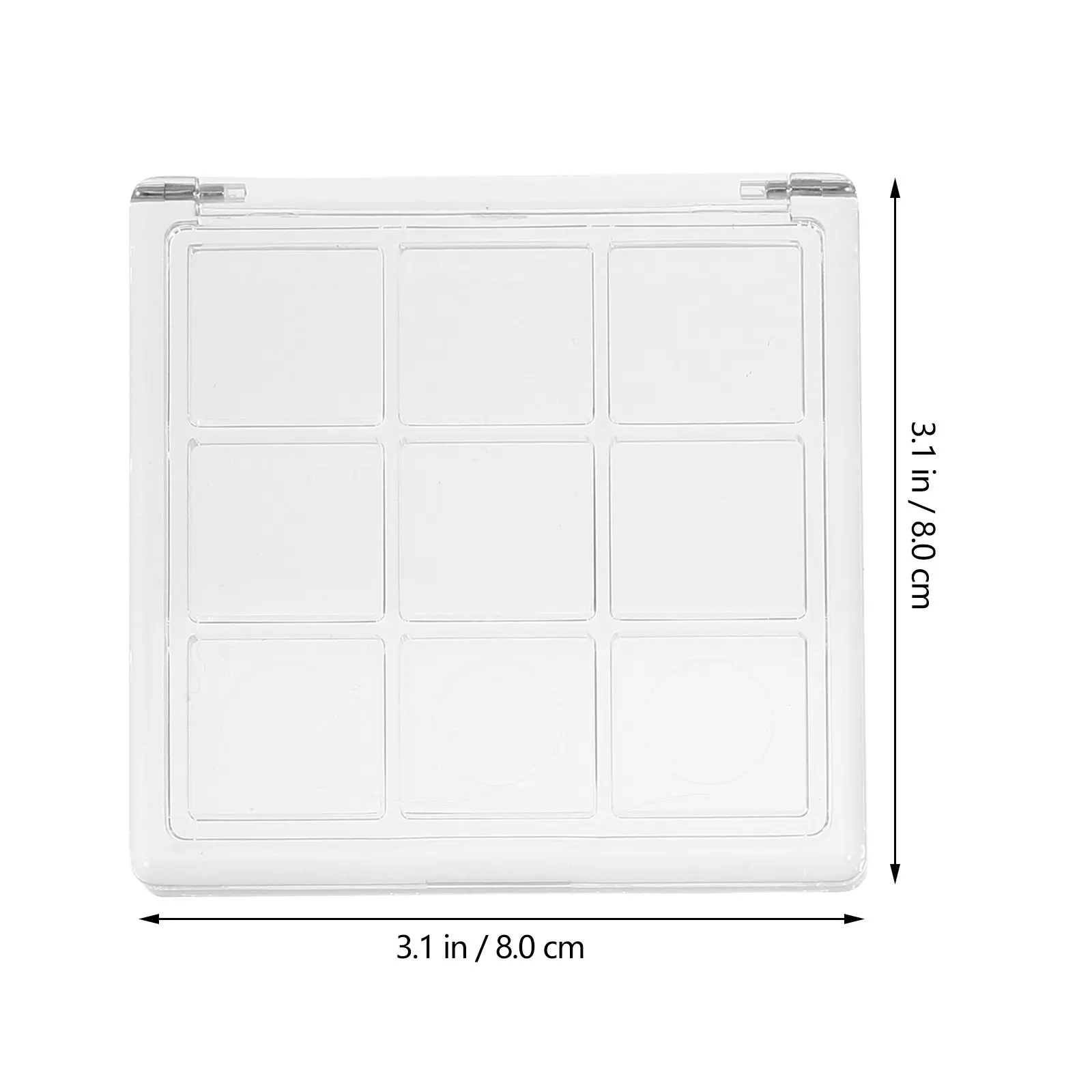 Фото Набор из 4 пустых палеток для теней, портативный контейнер для макияжа, для хранения румян, помады, тонального крема, дорожный футляр для теней №3