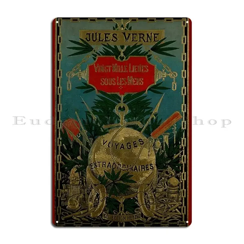Металлическая вывеска Jules Verne Extraordinary Voyages клубная вечеринка принт бар кухня клуб