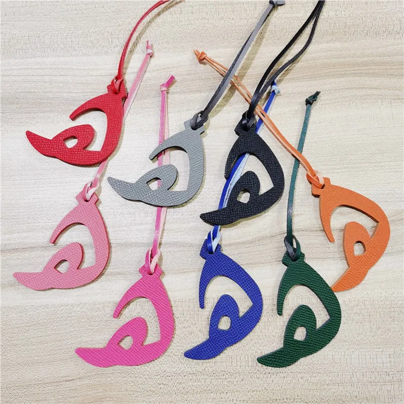 Роскошный Рюкзак-брелок Rainbery из натуральной кожи с буквами букв H арабским