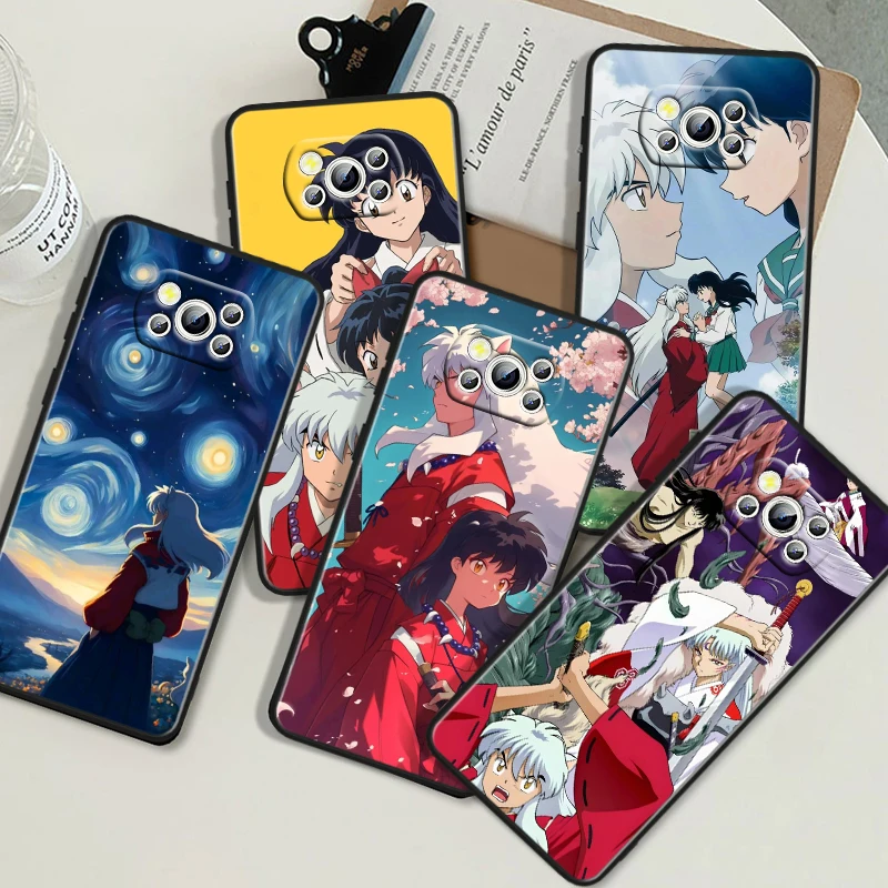 Красивый чехол для телефона из аниме Inuyasha Xiaomi Poco F2 F3 F4 F5 X2 X3 X4 X5 C40 C65 M3 M4 M5 M6 Pro GT NFC