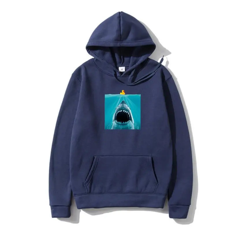 

Summer Men's Pullover Jaws And The Yellow Duckling Awesome Artwork Outerwear Cool Youth Hoody Outerwear Harajuku Drawstring