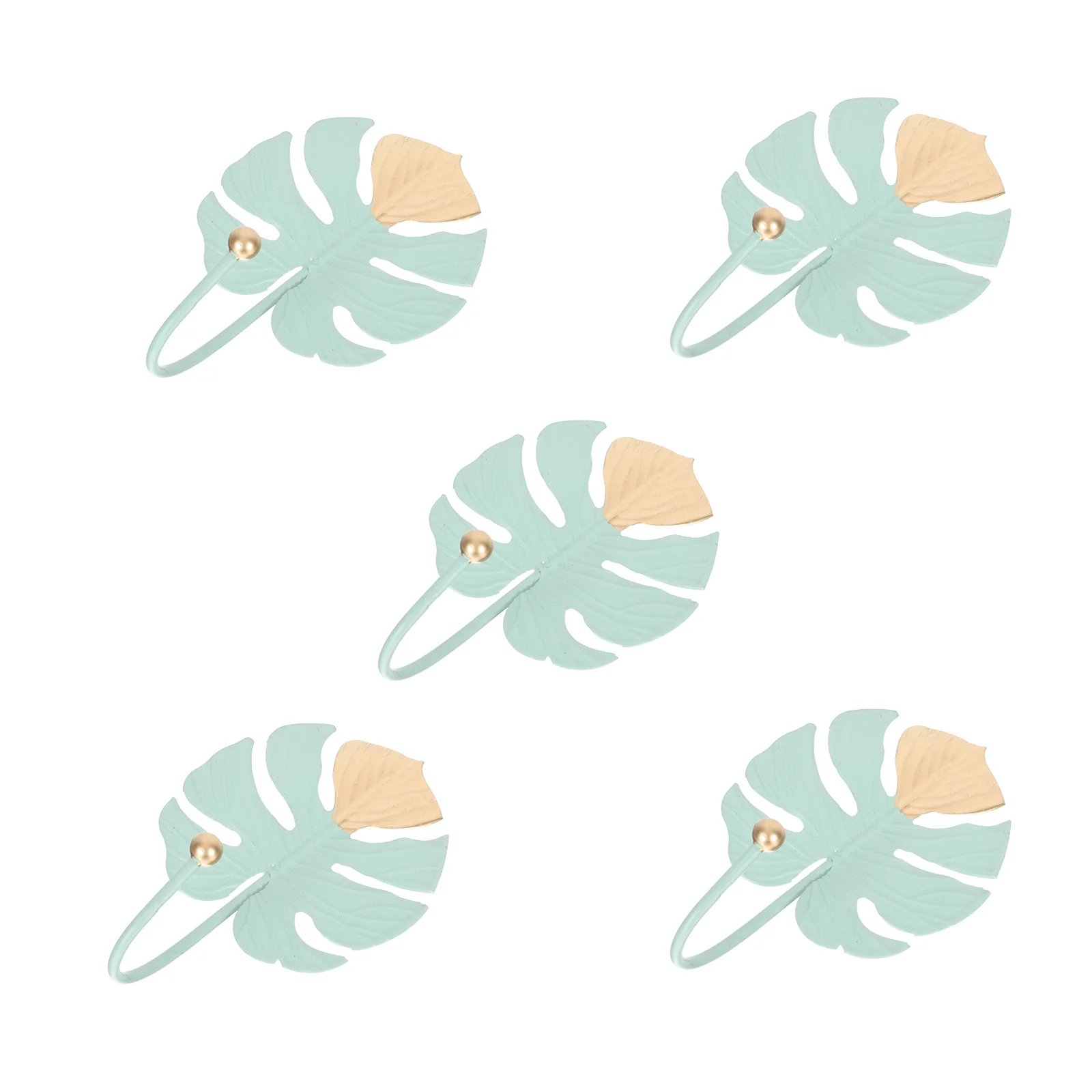 

Hooks Wall Hook Iron Coat Hangers Hanger Clothes Hat Storagedecorativedoor Leaves Household Monstera Hanging Single Vingtage