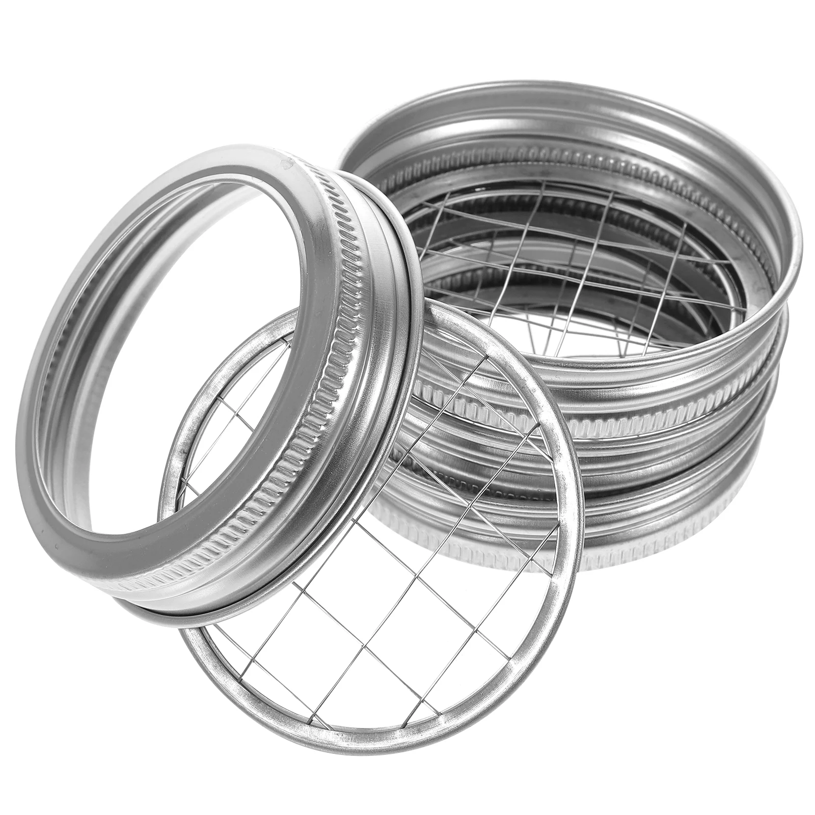 

4pcs Mason Flower Jar Lids Mason Canning Jars Stainless Steel Flower Lids