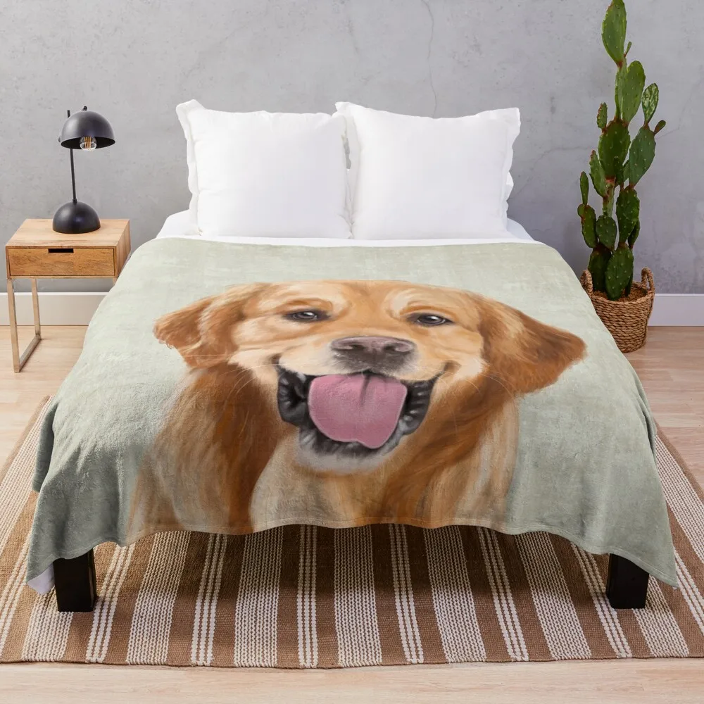 

Mr Golden Retriever хлопковое покрывало для дивана