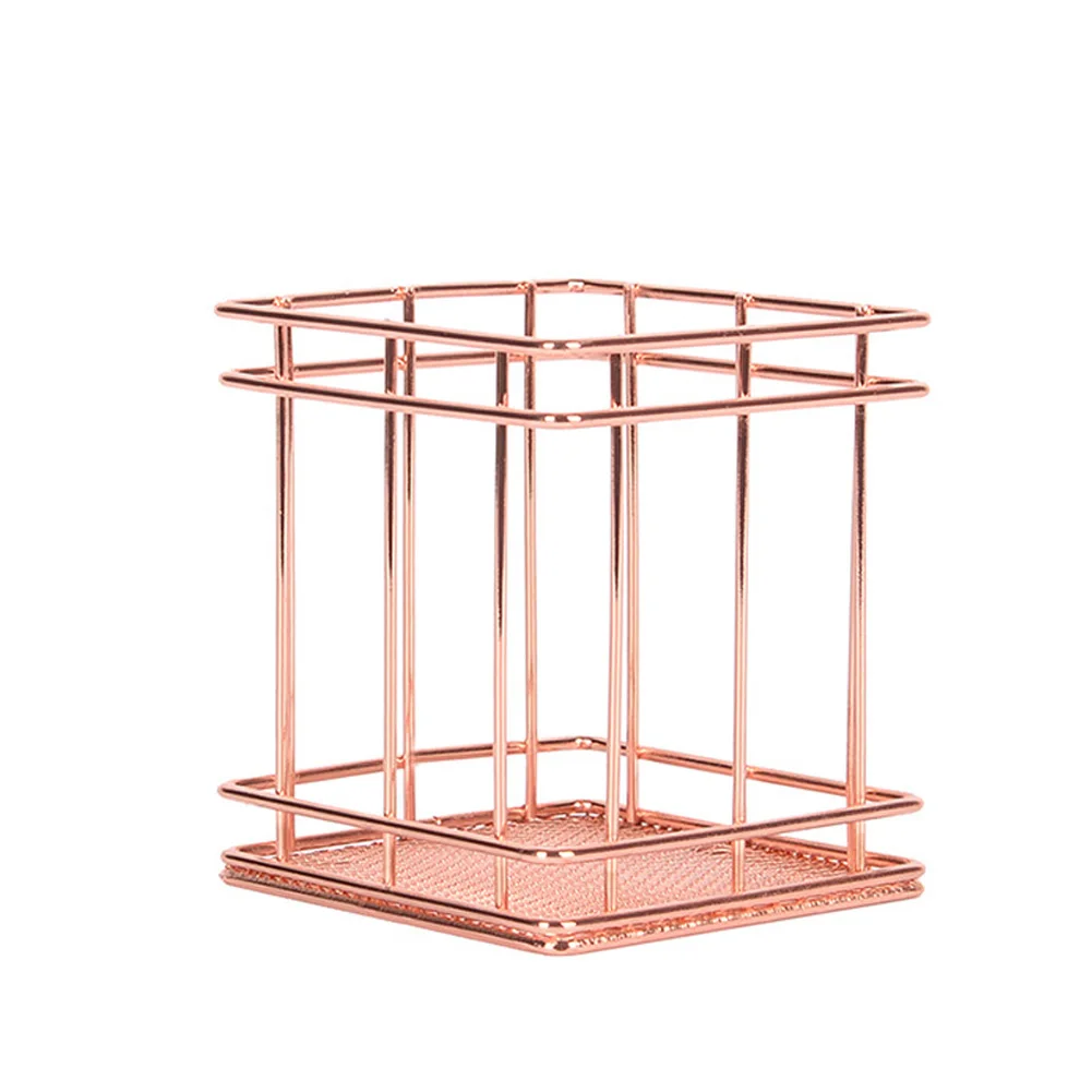 

Modern Cosmetic Storage Basket Office Pen Holder Portable Simple Home Lightweight Kitchen Iron Wire Bedroom