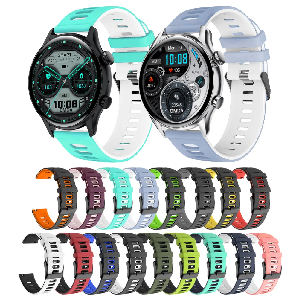 Ремешок силиконовый для COLMI C60/C61/C80/I31/M42 браслет P81/P71/P73/P68/P28 Plus/V70/V68/V23 Pro 20 22 мм