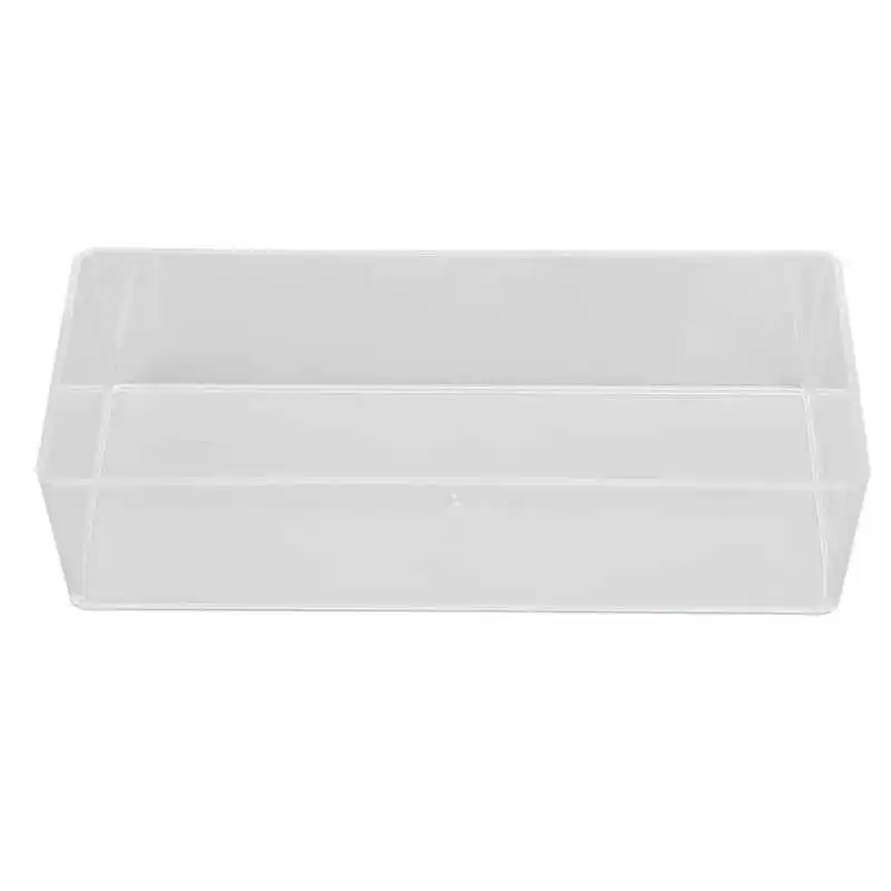 

Portable Transparent Storage Box Clearly Visible Versatile Open Mouth Nail Art Tool Storage Box for Cosmetics for Bedroom