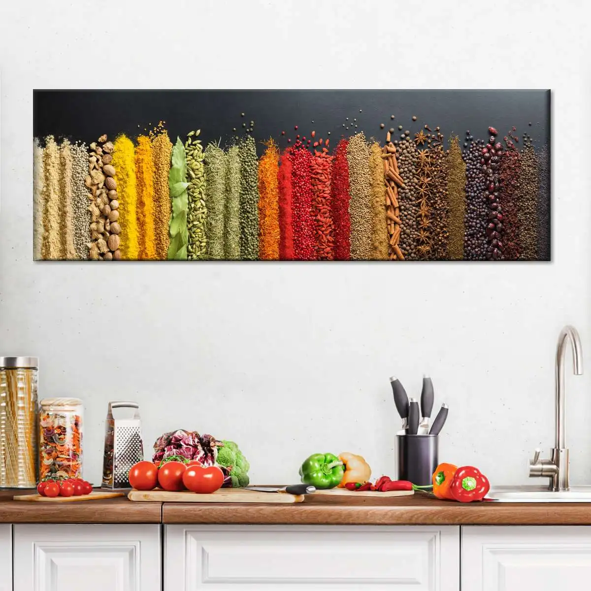 

Kitchen Spices Colorful Canvas Painting Poster Home Decor Wall Art Decoration Picture For Living Bed Kids Bath Room