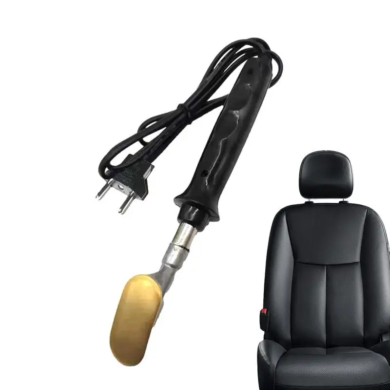 Электрический паяльник с пластиковой ручкой плоский наконечник автомобильный