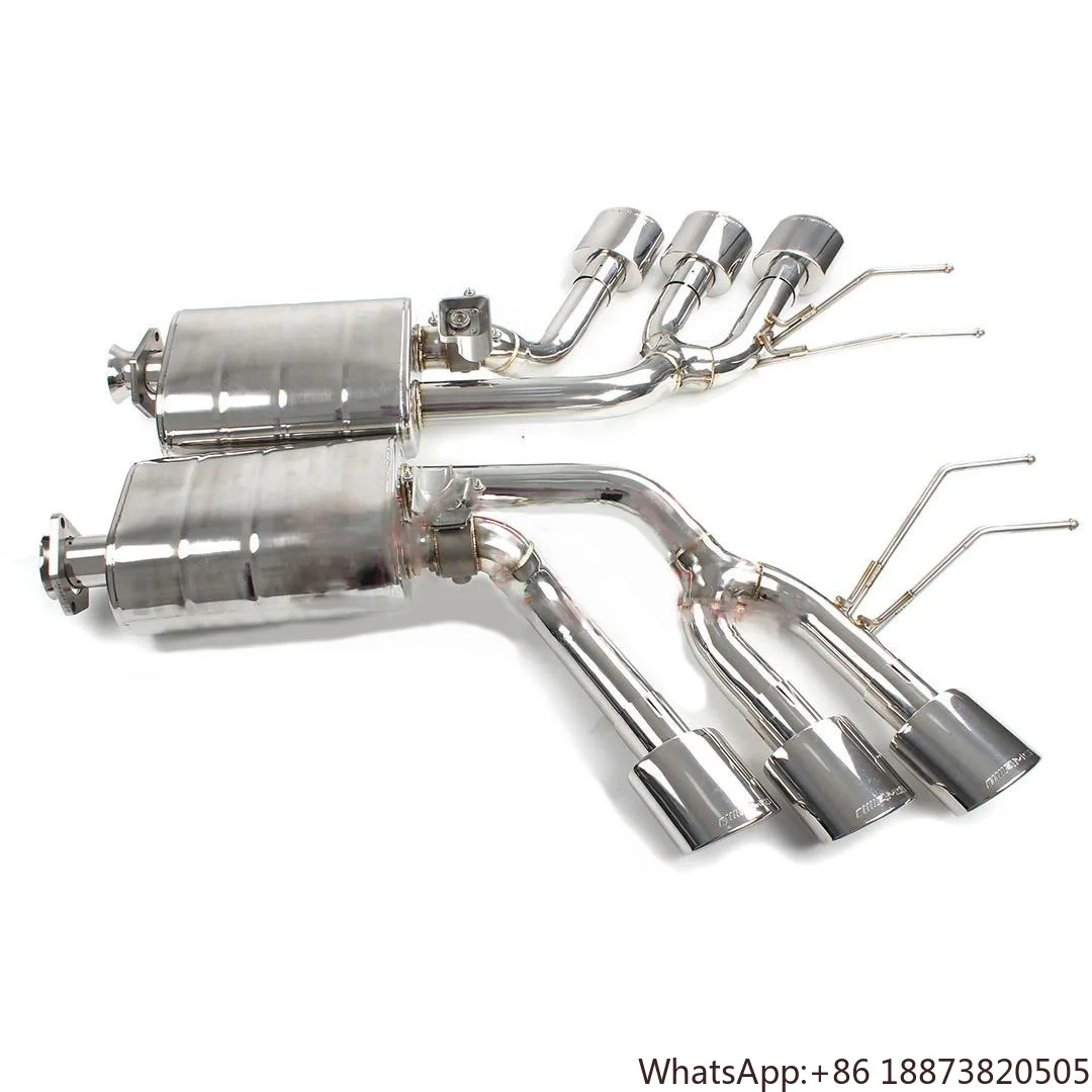 Фото Оптовая цена из нержавеющей стали Valvetronic Cat-back выхлопные трубы средняя секция для Mercedes Benz W464 W463a G63 G500 выхлоп №5