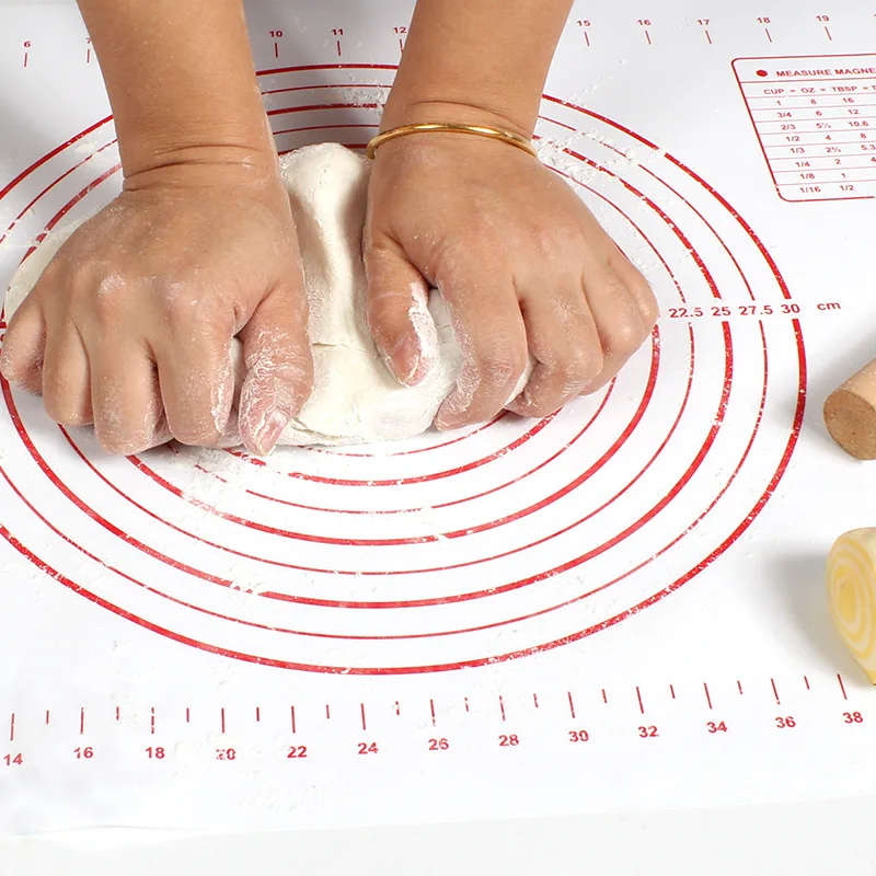 

Non Slip Pastry Mat Silicone Baking Mat with Measurement Non Stick BPA Free Baking Mat Sheet for Rolling Dough Counter Cookies
