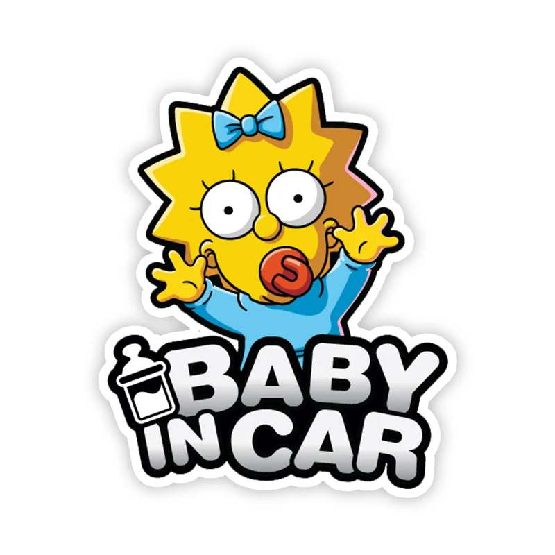 

13 см забавная самоклеящаяся наклейка Детская Наклейка на автомобиль водонепроницаемые автомобильные декорации на бампер заднее окно винил KK