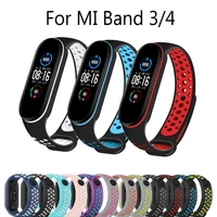 bracelet for mi band 4 3 watch strap solo loop silicone porous sport smart wrist xiaomi smart fitness wristbelt mi band 4 3