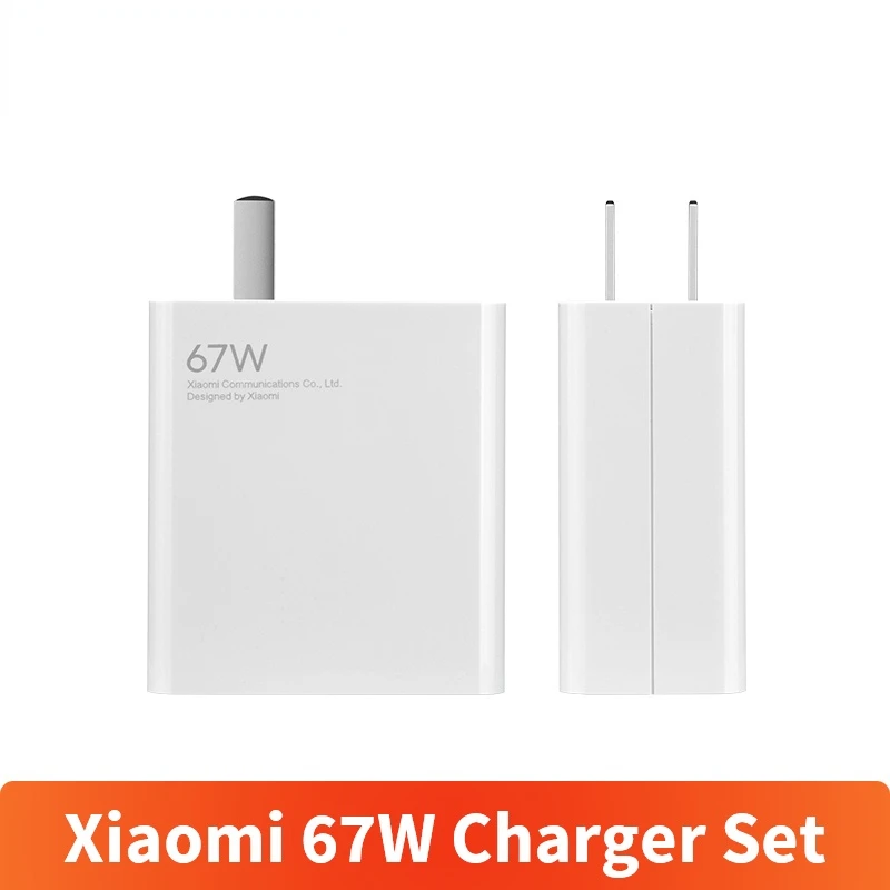 

Xiaomi 67W Charger Set With USB Type-C Cable Quick Charge Fast and Stable Compatible with Xiaomi Mi Pad 5 Pro