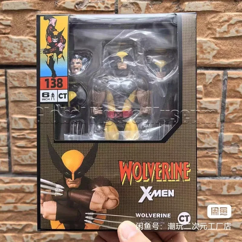 Фото В наличии: Коллекционная фигурка X-Men Mafex 138 Блю (синяя версия) и Желтый 096 (комикс-версия) - Коричневый Волкодав (Wolverine) - Подарок для коллекционеров №1