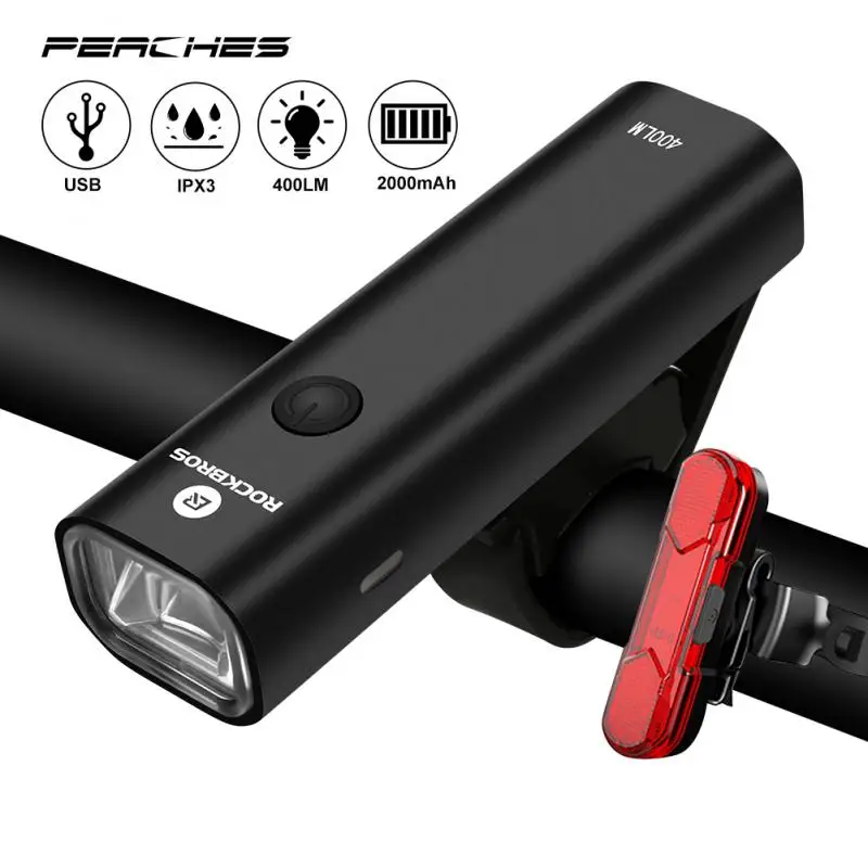 

Фонарь велосипедный с алюминиевым корпусом, USB, 1 шт.