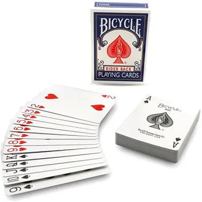 Карты только для фокусов &quotBicycle Blank Back&quot с пустой рубашкой (USPCC США 54 карты) |