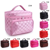 large capacity portable cosmetic bag wash bag jewellery vanity case storage bag beauty toiletry container travel makeup storage