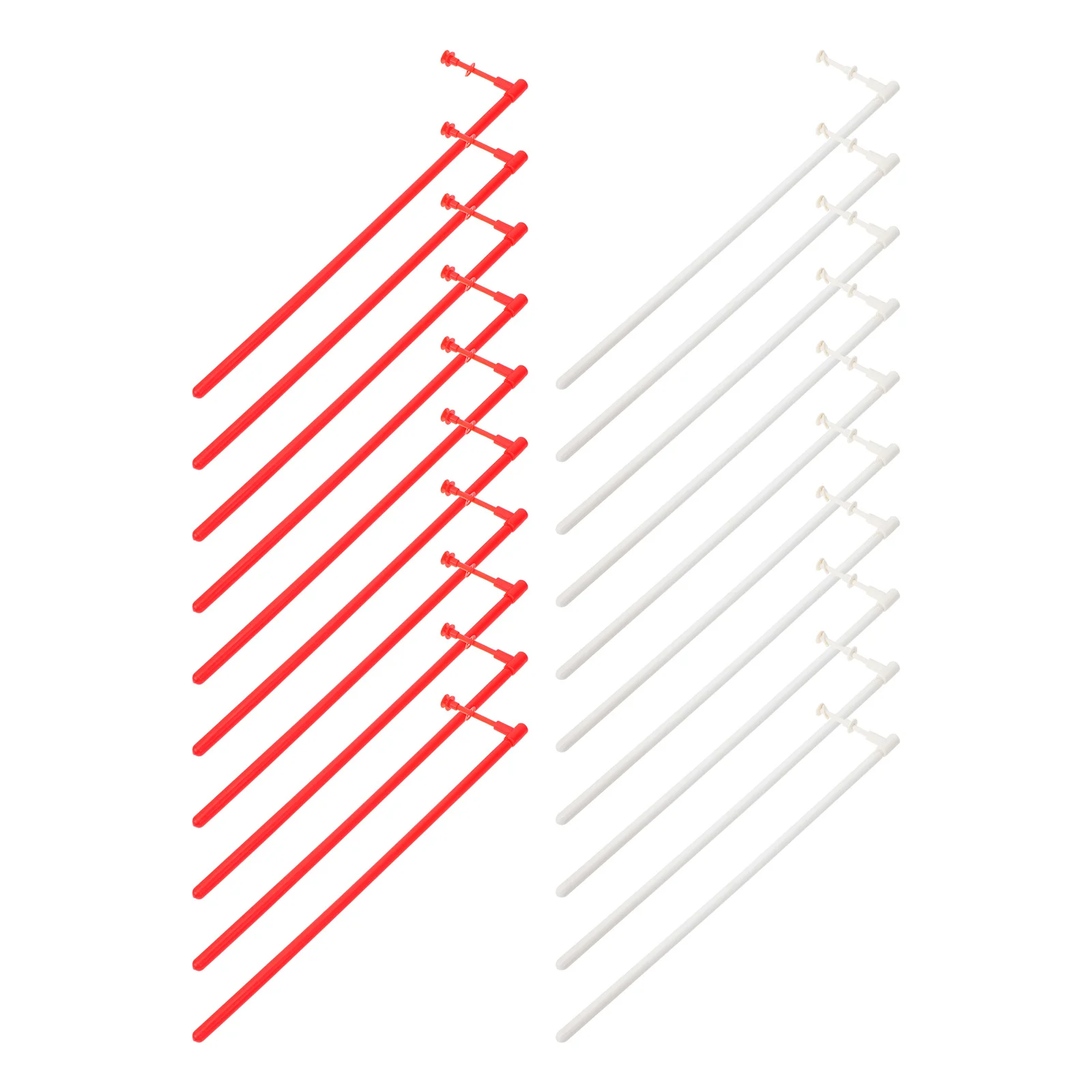 

20 Sets Solid Windmill Pole Poles Blank Rods Making Plastic DIY Pinwheel Child Poles Bars