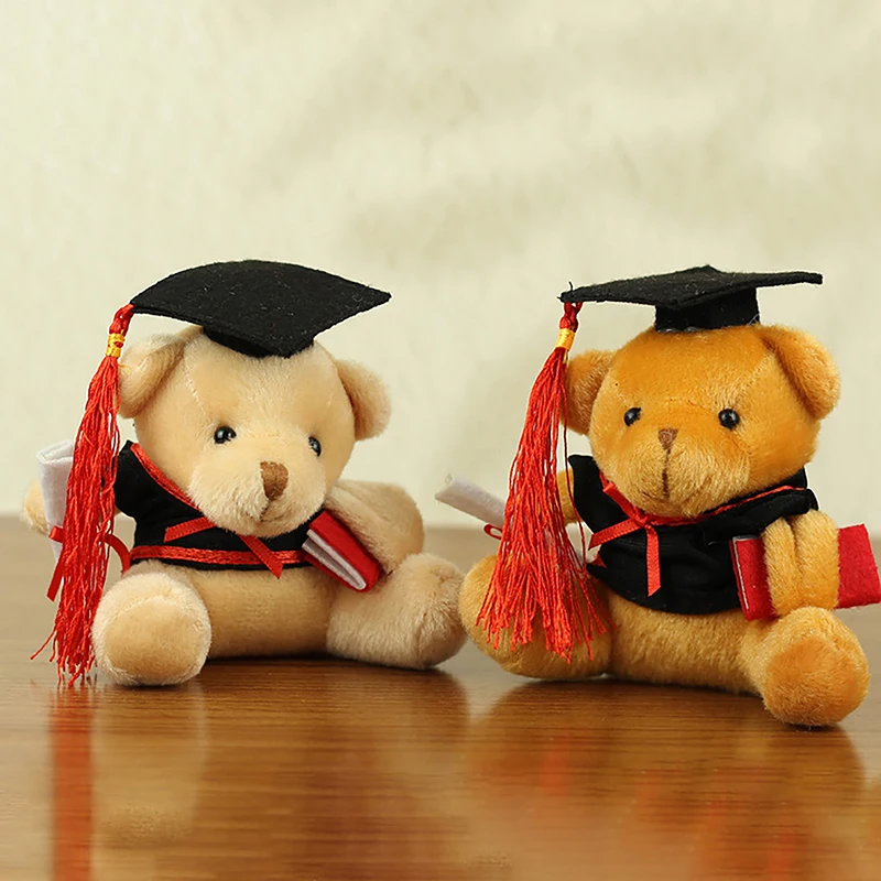 Милый плюшевый помпон мишка доктора кукла брелок Женский медведь игрушка