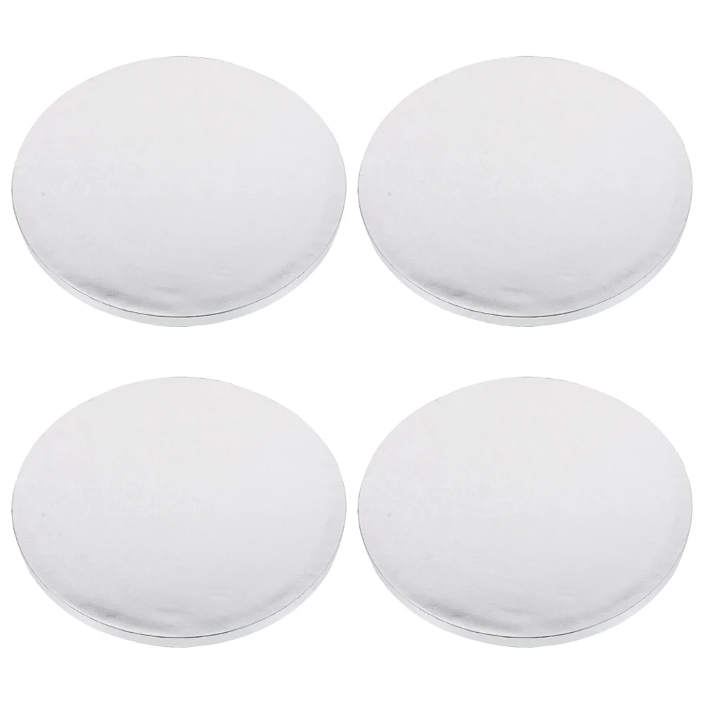 

Cake Boards Round Rounds Board Drums Cardboard Plate Transfer Moving Paper Parchment Tool Decorating Discs Server Lifter Silver