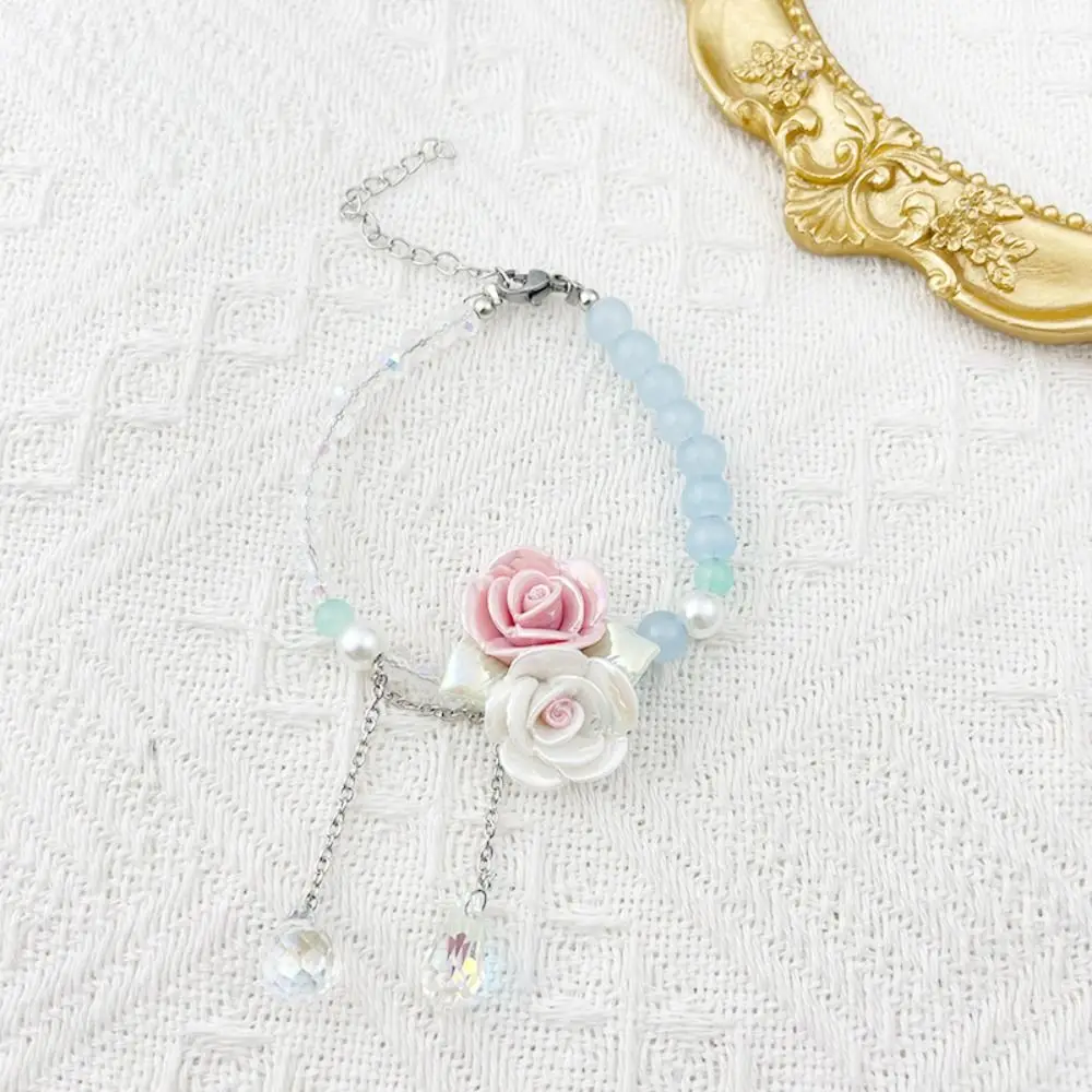 Популярное ожерелье с конфетной розой нерегулярный красочный сладкий браслет