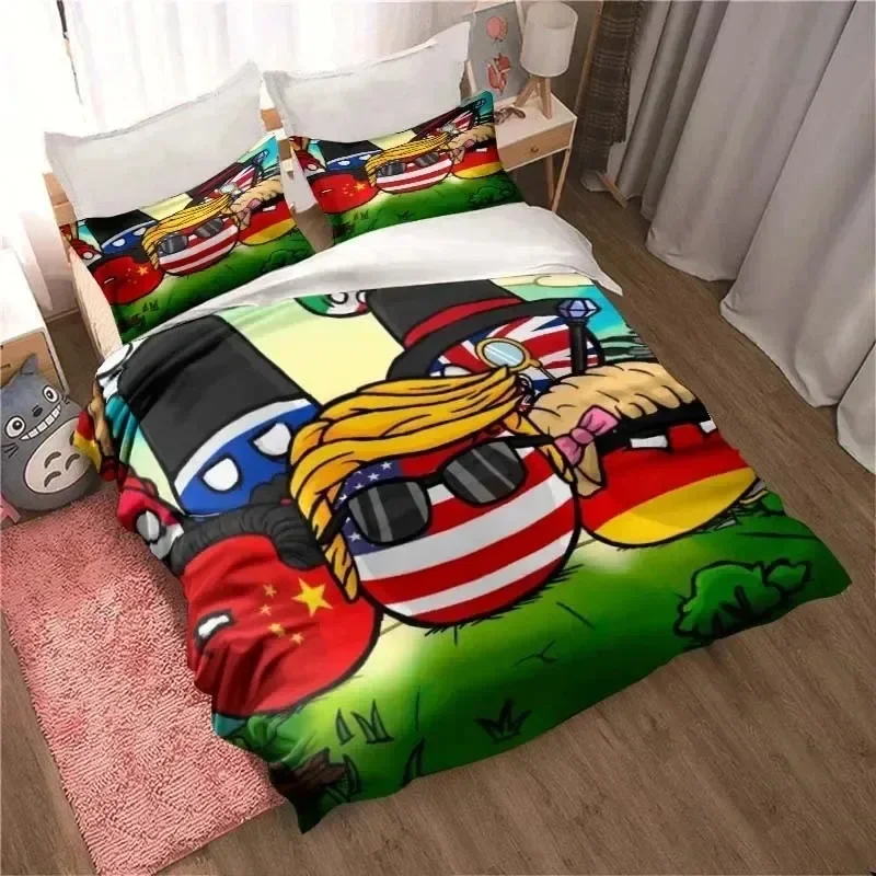 Комплект постельного белья с 3D принтом Countryball Polandballs пододеяльник комплект