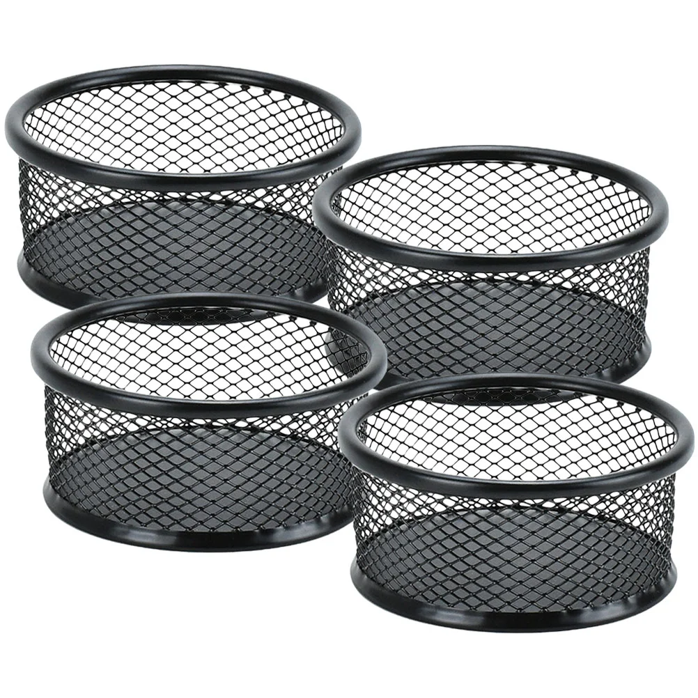 

4Pcs Paper Clip Holders Desktop Paperclip Containers Desk Storage Holders