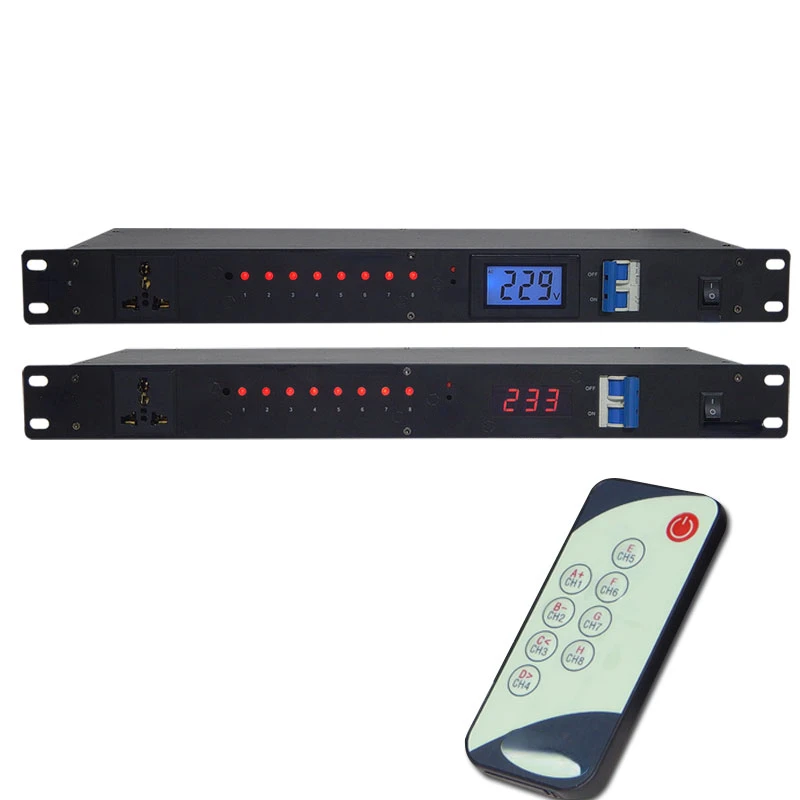 

Timing Device 8 Channels with Filter Plug Stabilized Voltage Family Ktv Private Room Audio Power Management Remote Control