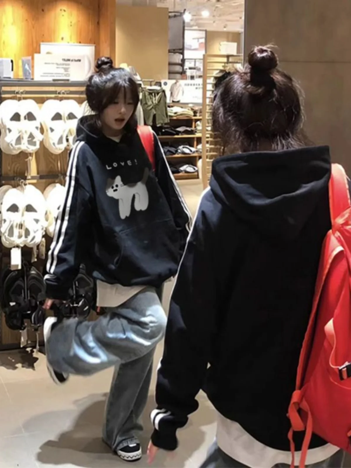 Корейский Sle Idle осенне-зимняя одежда полный комплект джинсы с капюшоном в