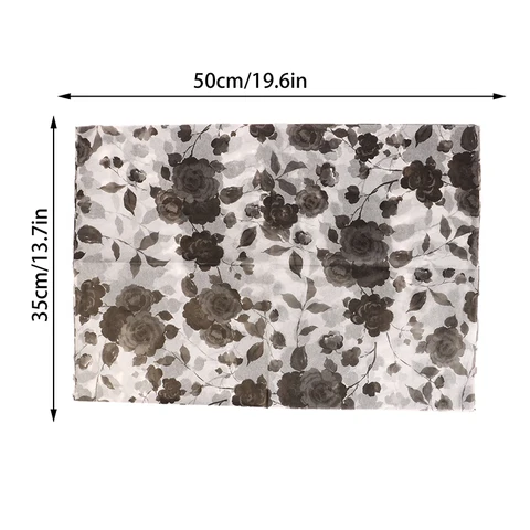 Бумага для цветов с черной розой, 10 шт.