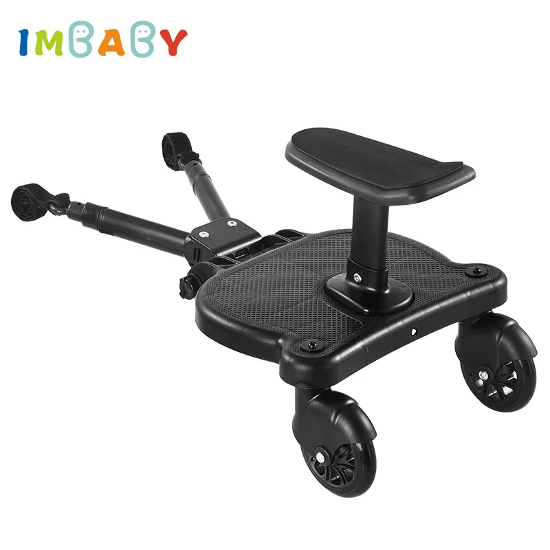 Universal Stroller Pedal Adapter Second Child Prams Auxiliary Trailer Kids Standing Plate Scooter with Seat Stroller Accessory