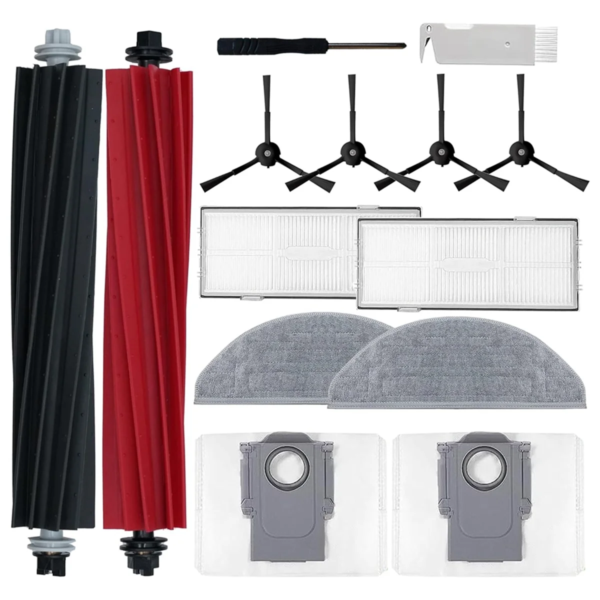 

Пылесборники для робота-пылесоса S8 Pro, основная боковая щетка, фильтры НЕРА, мешки для пыли, тканевые накладки для швабры