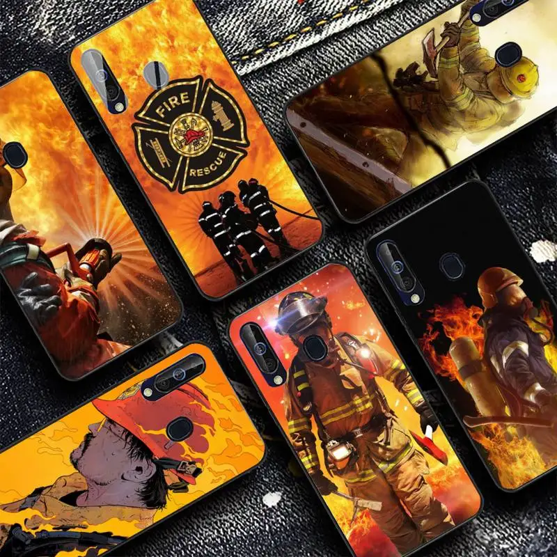 

Firefighter Heroes Fireman Phone Case for Samsung A51 01 50 71 21S 70 31 40 30 10 20 S E 11 91 A7 A8 2018