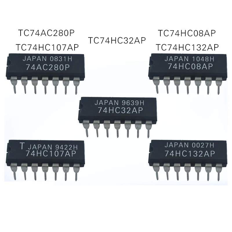 

1PCS TC74HC32AP TC74HC08AP TC74HC132AP TC74AC280P TC74HC107AP