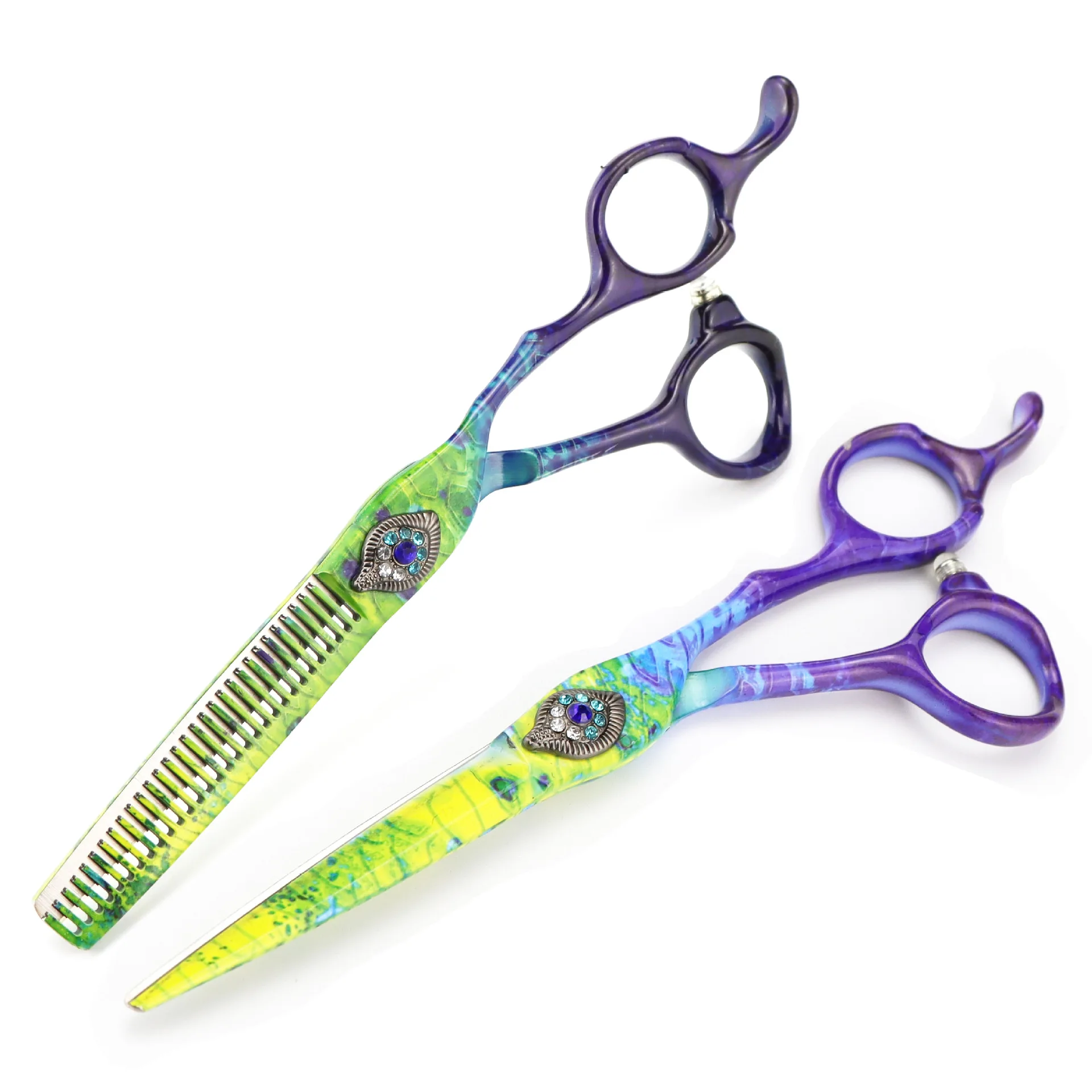 

6.0 Japan ceramics Scissors Quality Professional Hair Salon Scissors Cut Barber Tools Haircut Thinning Shear Hairdressing shears