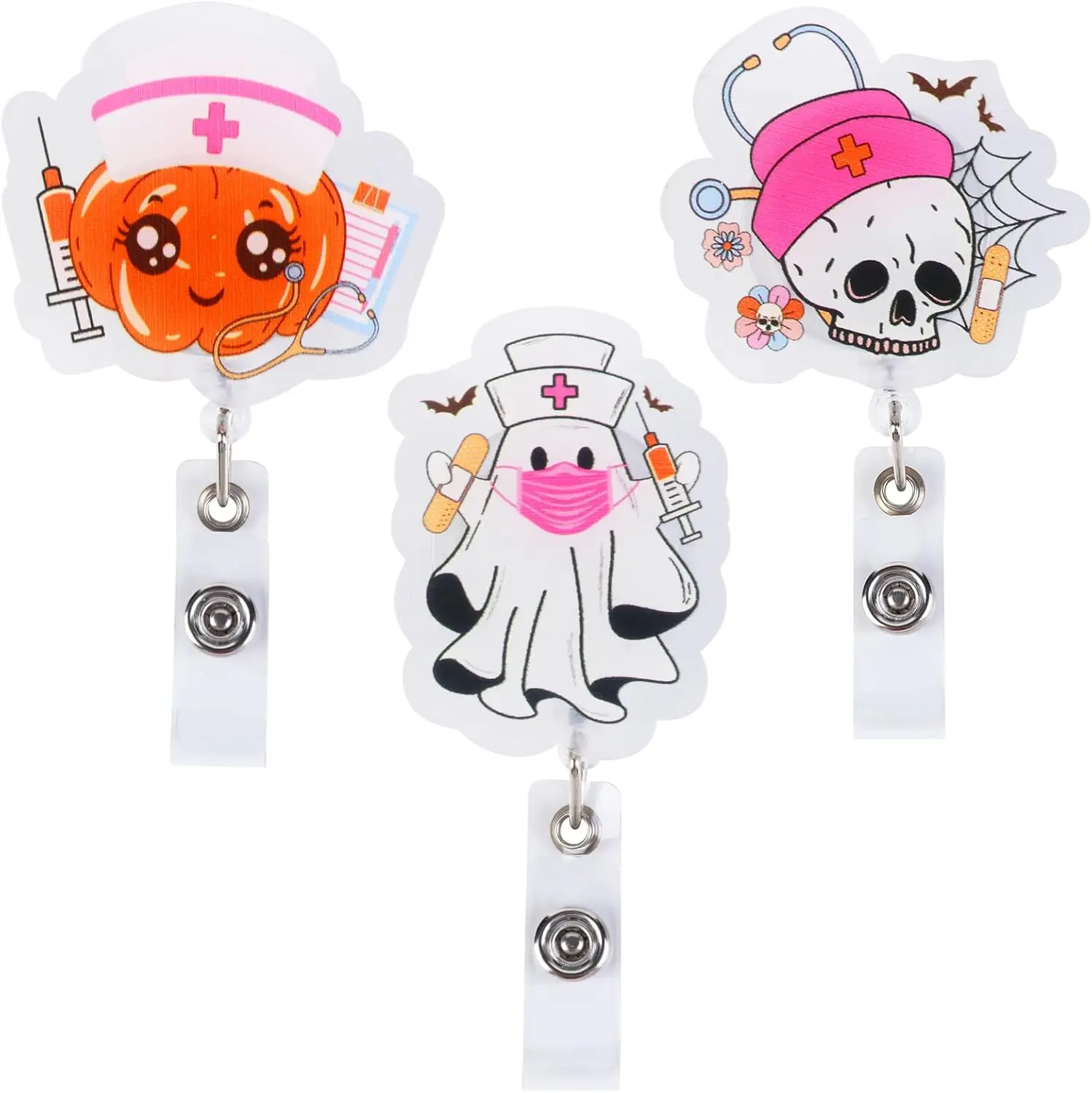 Kreatwow 3 шт. стандартная катушка с выдвижным шнуром в стиле ретро ярлыком ID