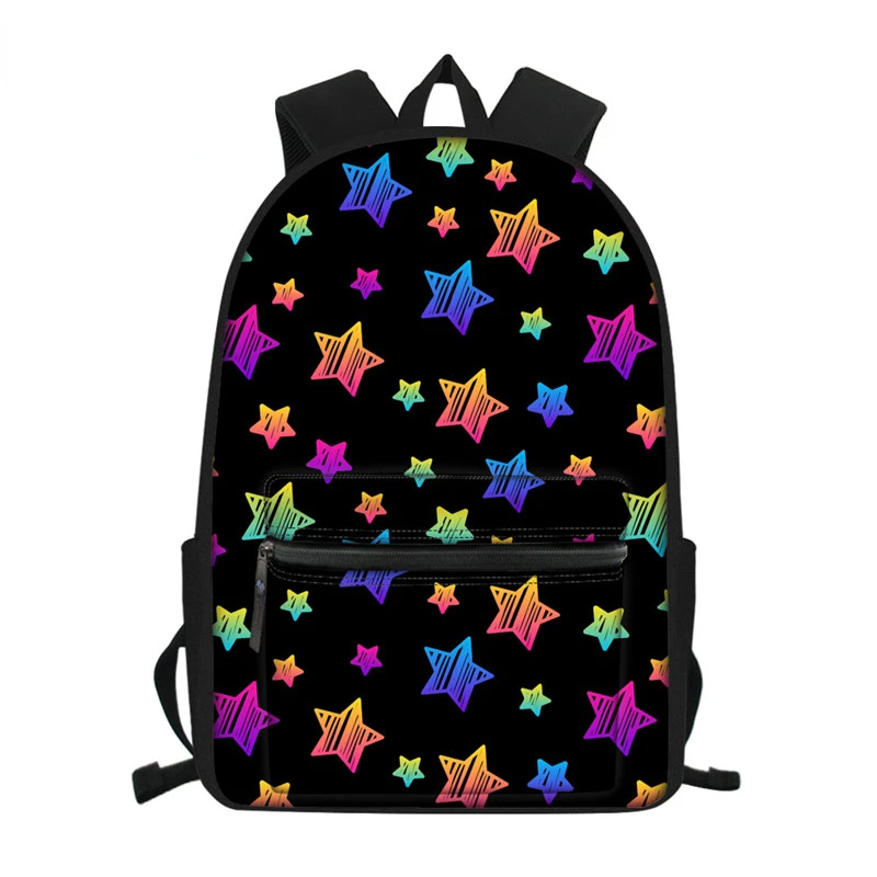 Dropshipping Star Print Children Schoolbag College School Teenagers Backpack Laptop Bag Rucksack Large Capacity Backpack Mochila