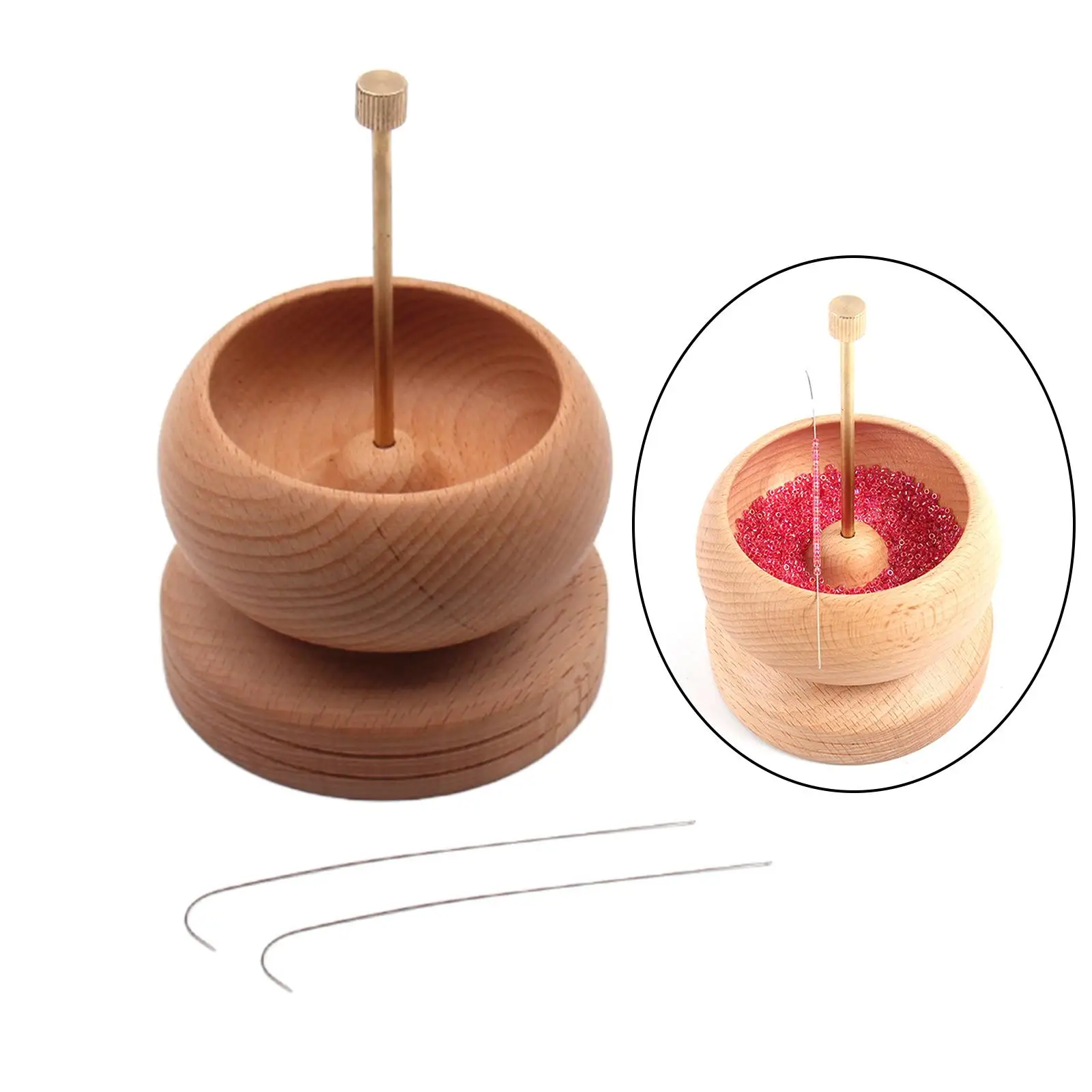 

Wooden Bead ner Bowl for Crafts Jewelry Making Supplies